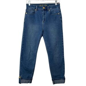 Michael Kors Cuffed crop Blue Denim Jeans Women's 6